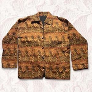 Women's Brown and Multi Jacket